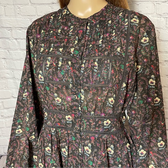 NWT New $348 Joie Charmesse Cotton Printed Mini Dress Size 6 - Picture 9 of 14
